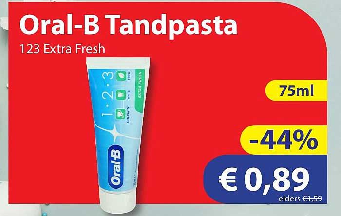 Oral-B Tandpasta 123 Extra Fresh