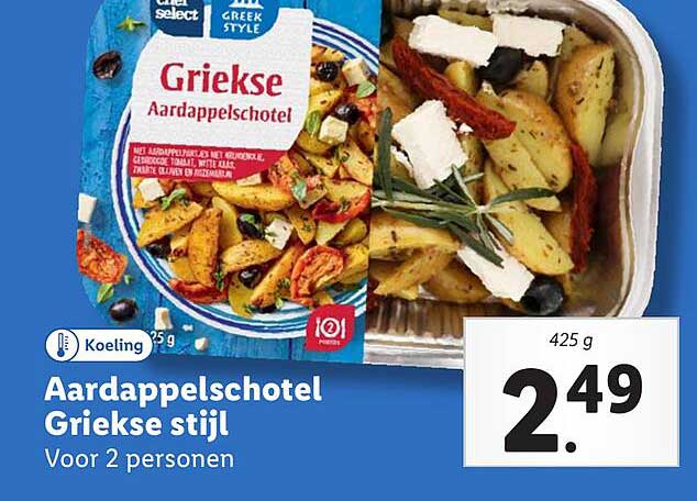 Aardappelschotel Griekse stijl