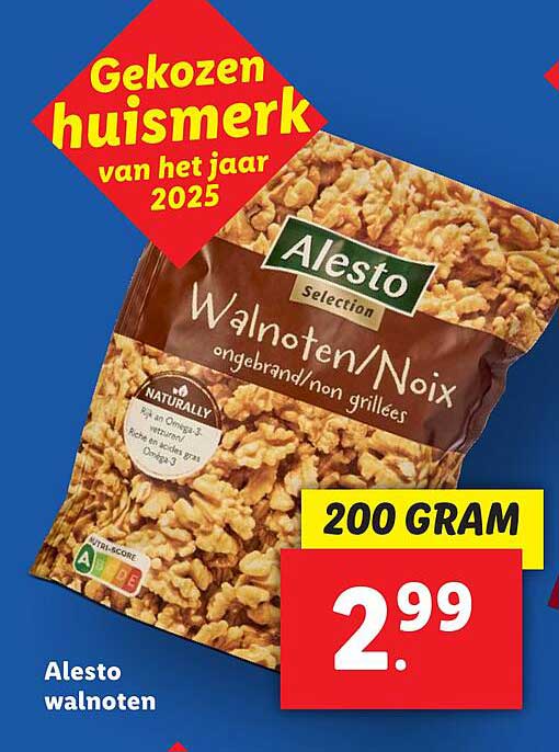 Alesto walnoten 200 gram