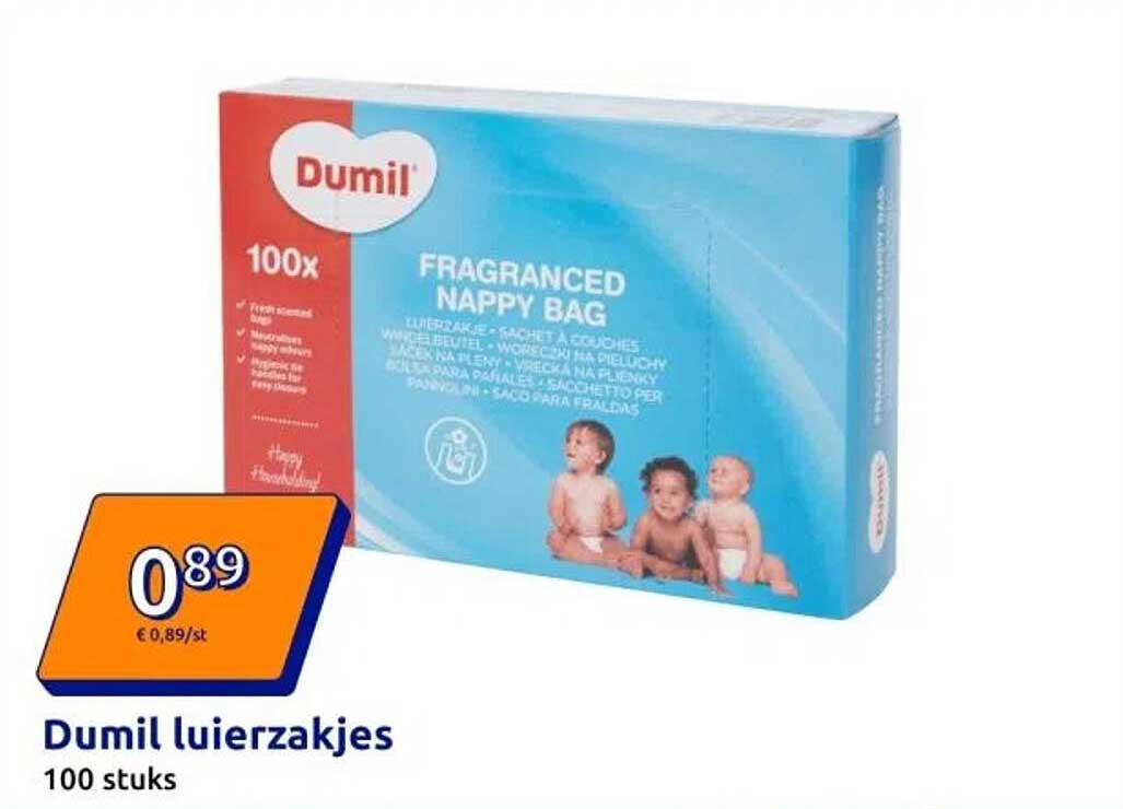 Dumil luierzakjes 100 stuks