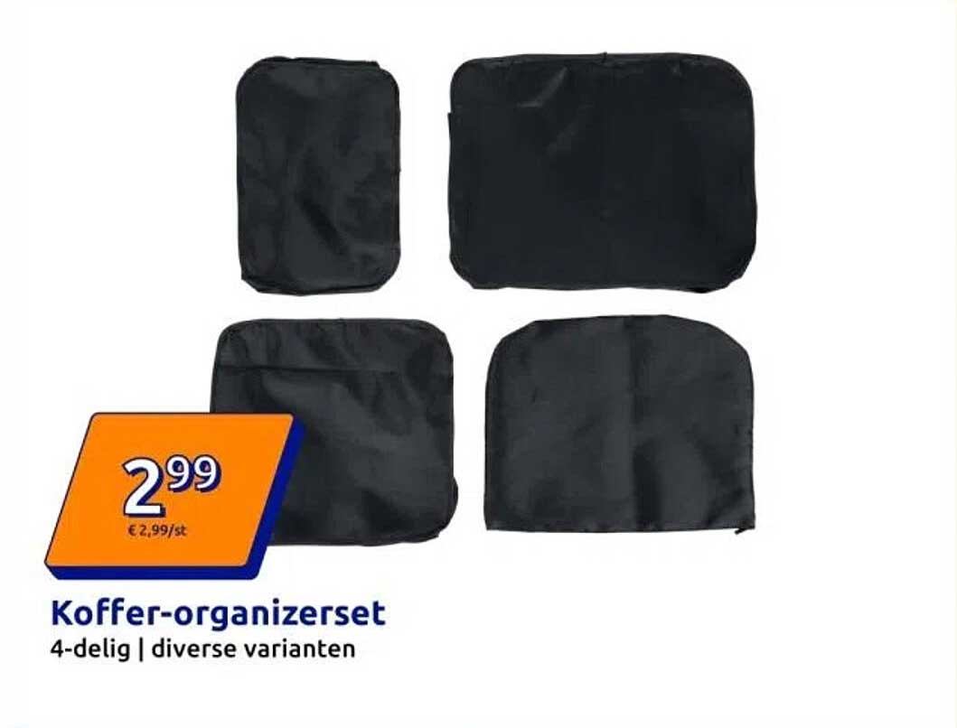 Koffer-organizerset 4-delig | diverse varianten