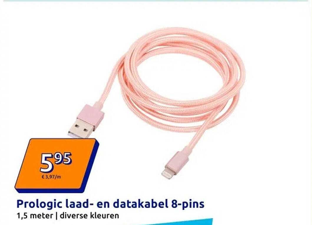 Prologic laad- en datakabel 8-pins