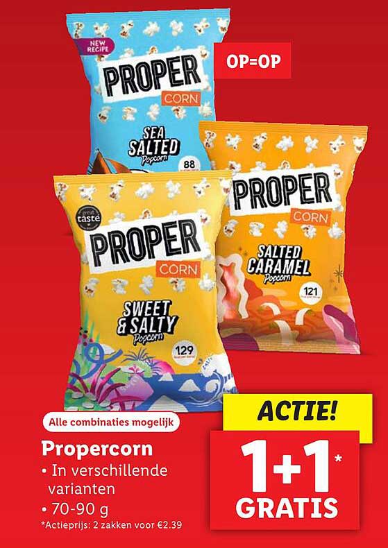 Propercorn - In verschillende varianten