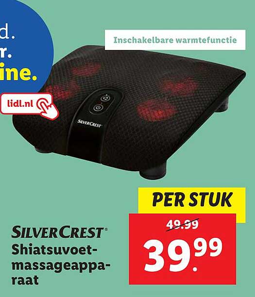 SilverCrest Shiatsu voet-massageapparaat