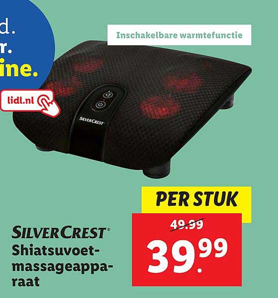 SilverCrest® Shiatsuvoet-massageapparaat