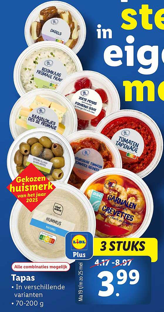 Tapas in verschillende varianten