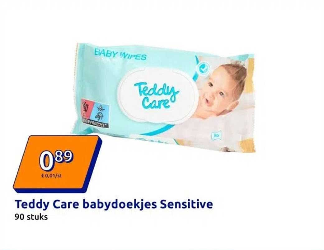 Teddy Care babydoekjes Sensitive 90 stuks