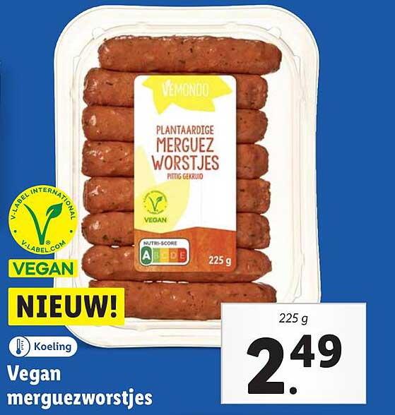 Vegan merguezworstjes