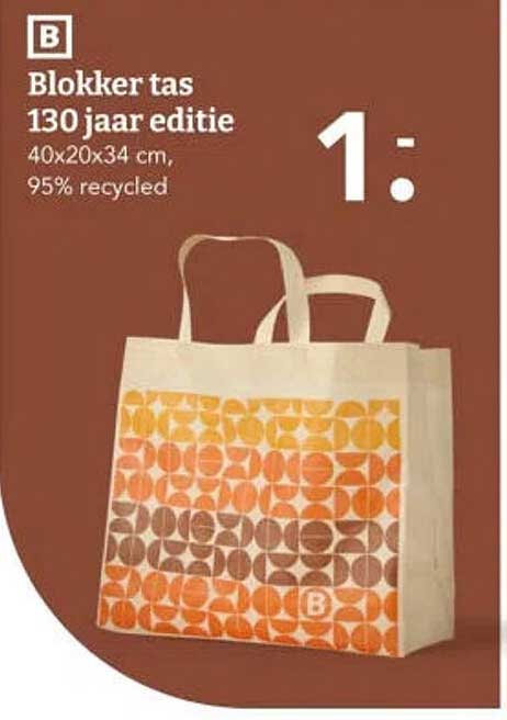 Blokker tas 130 jaar editie