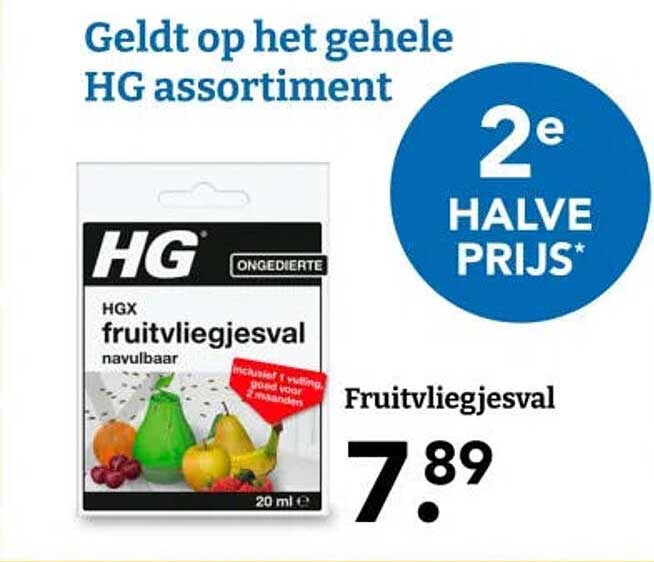 Fruitvliegjesval 2e halve prijs