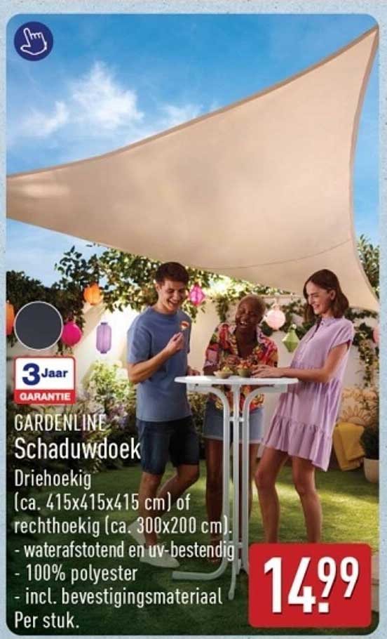 GARDENLINE Schaduwdoek