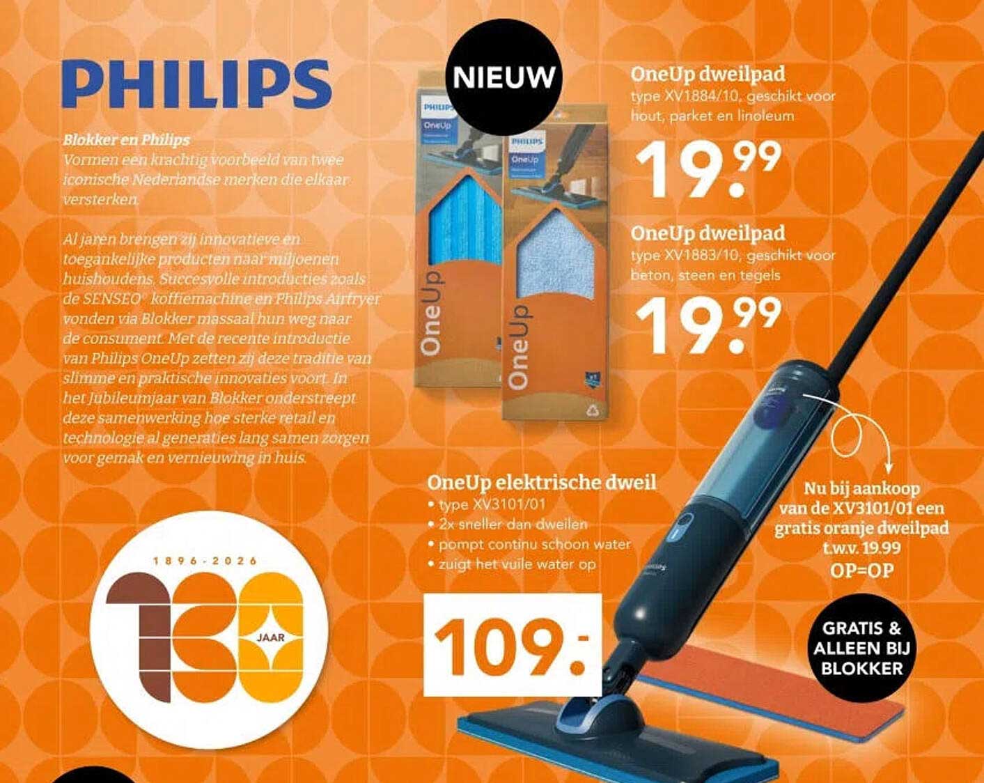 OneUp elektrische dweil