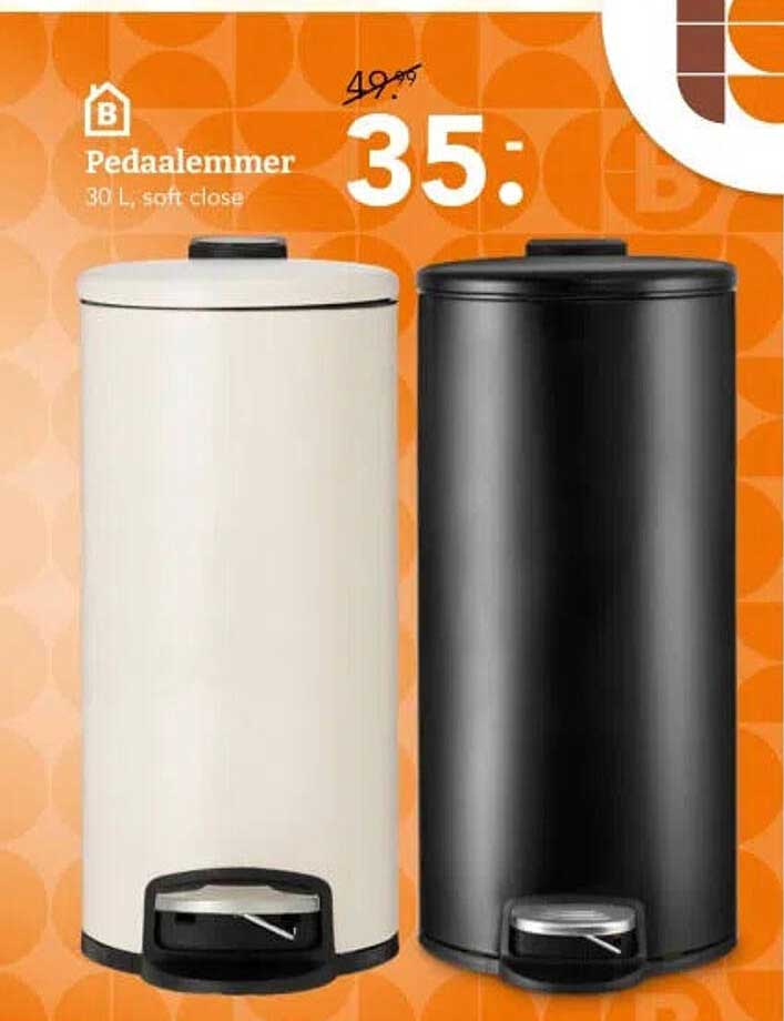 Pedaalemmer 30 L, soft close