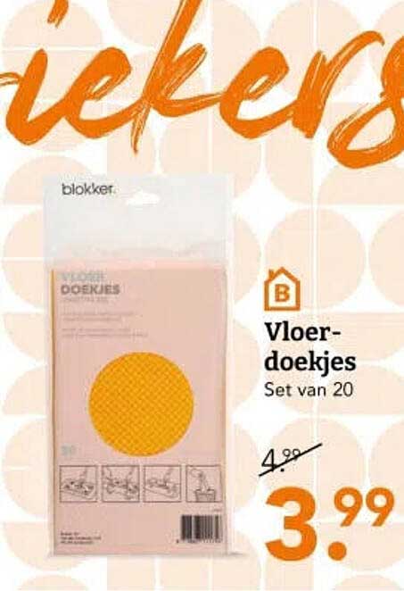Vloer-doekjes Set van 20