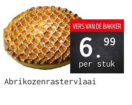 Abrikozenrastervlaai