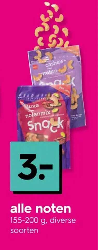 alle noten 155-200 g, diverse soorten