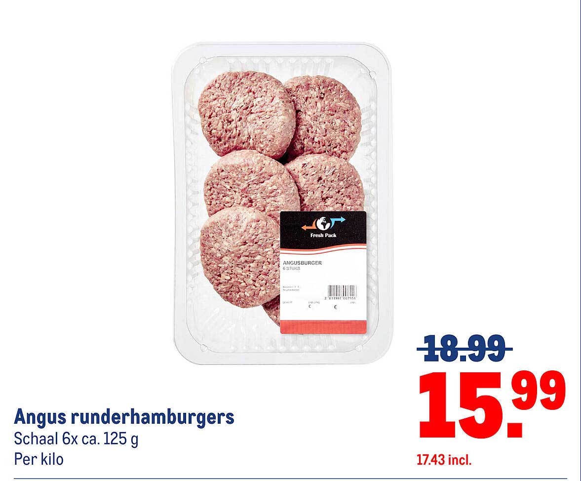 Angus runderhamburgers
