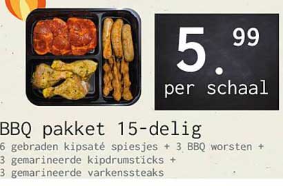 BBQ pakket 15-delig