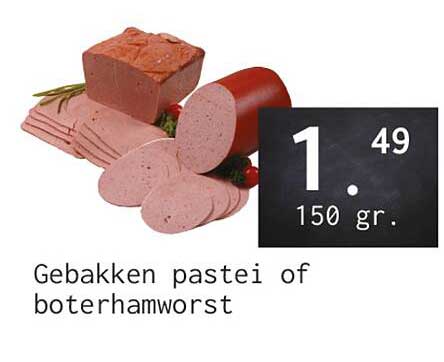Gebakken pastei of boterhamworst