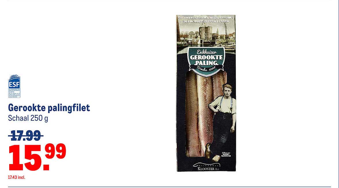 Gerookte palingfilet