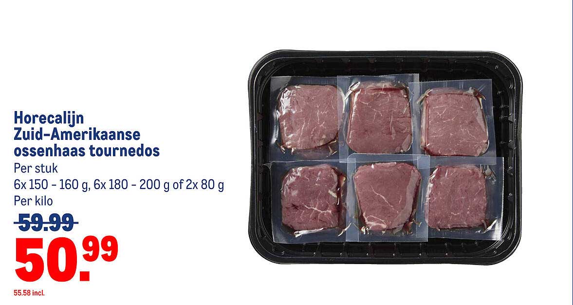 Horecalijn Zuid-Amerikaanse ossenhaas tournedos