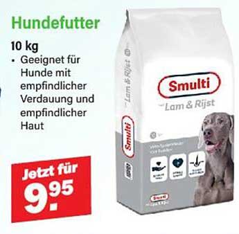 Hundefutter 10 kg - Smulti Lam & Rijst