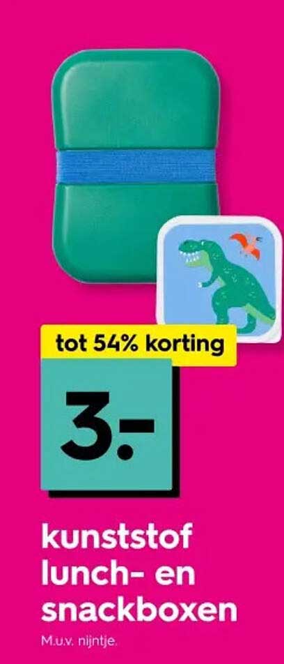 kunststof lunch- en snackboxen