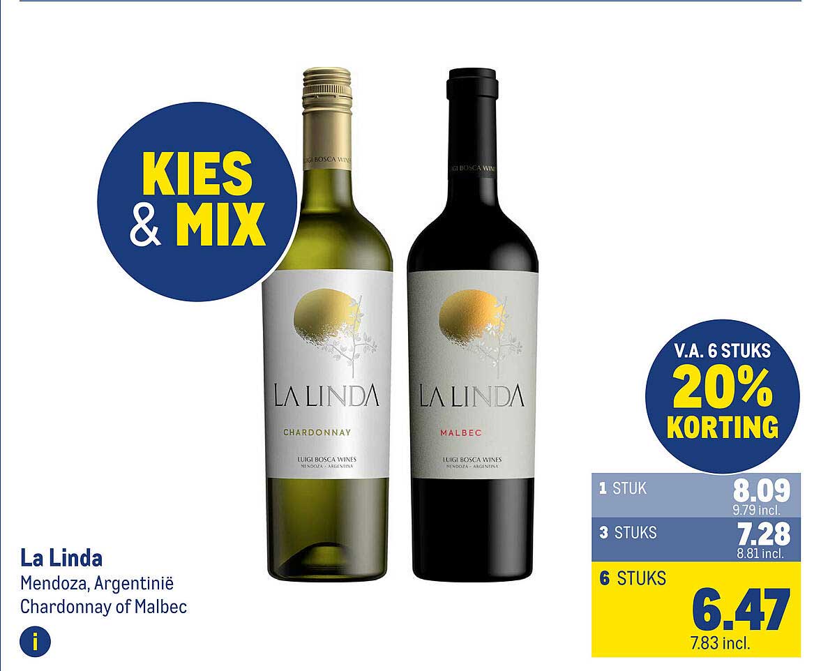 La Linda Chardonnay of Malbec