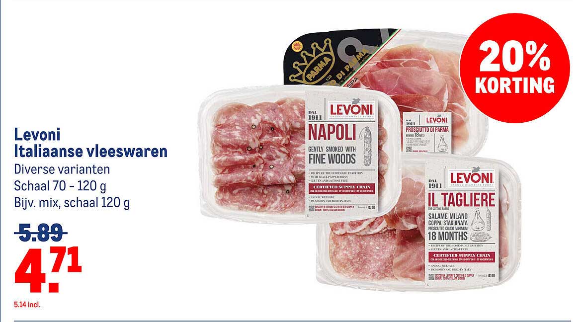 Levoni Italiaanse vleeswaren