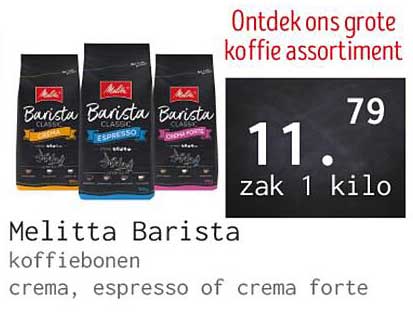 Melitta Barista koffiebonen