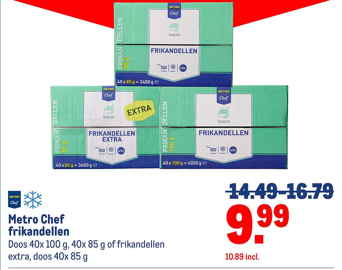 Metro Chef frikandellen