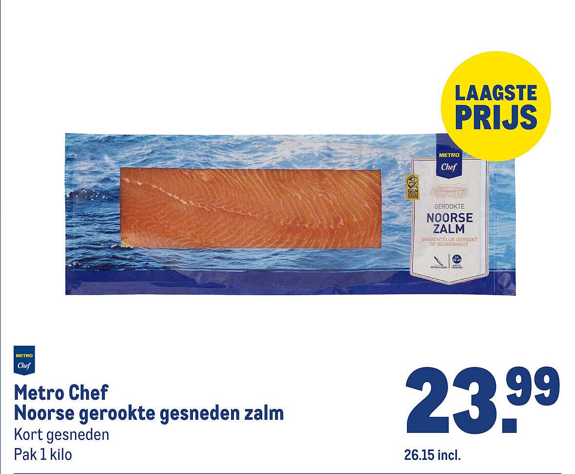 Metro Chef Noorse gerookte gesneden zalm