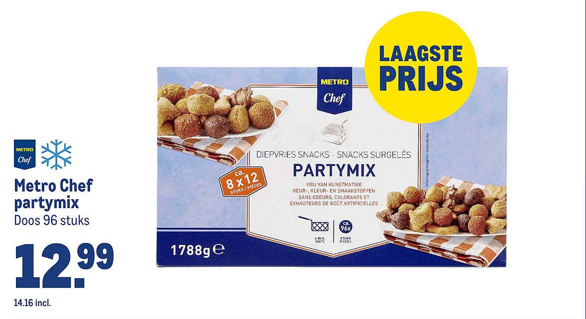 Metro Chef partymix Doos 96 stuks