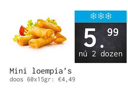 Mini loempia’s