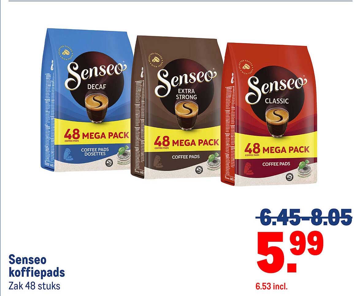 Senseo koffiepads Zak 48 stuks