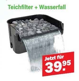 Teichfilter + Wasserfall