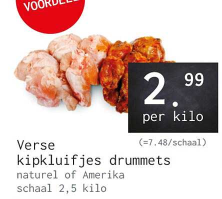 Verse kipkluifjes drummets