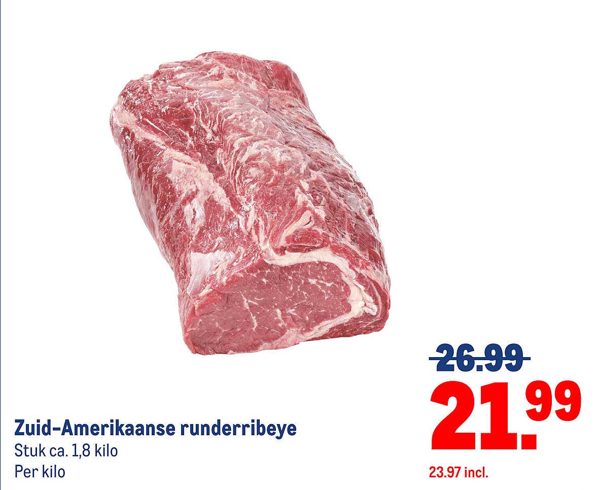 Zuid-Amerikaanse runderribeye
