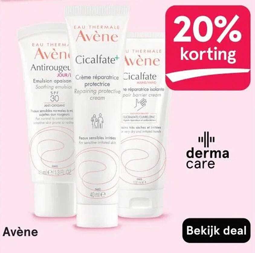 20% korting op Avène producten