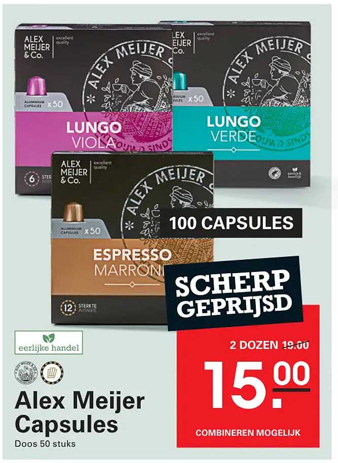 Alex Meijer Capsules - Doos 50 stuks