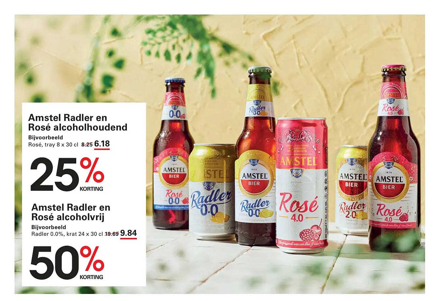 Amstel Radler en Rosé alcoholhoudend