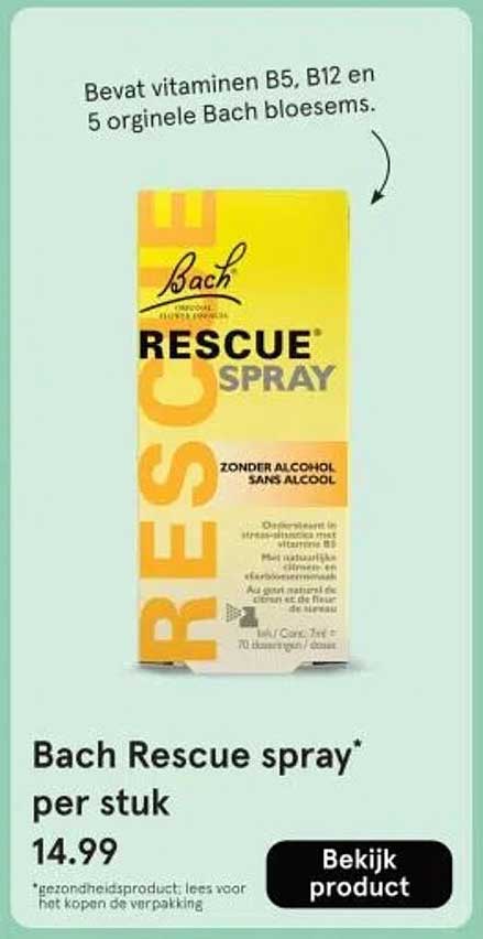 Bach Rescue spray* per stuk