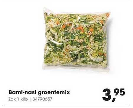 Bami-nasi groentemix