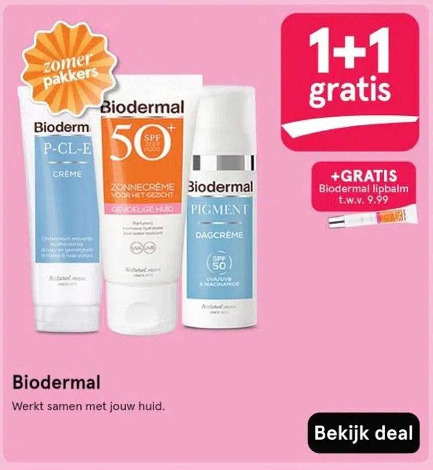 Biodermal: 1+1 gratis