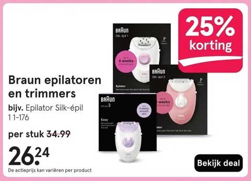 Braun epilatoren en trimmers