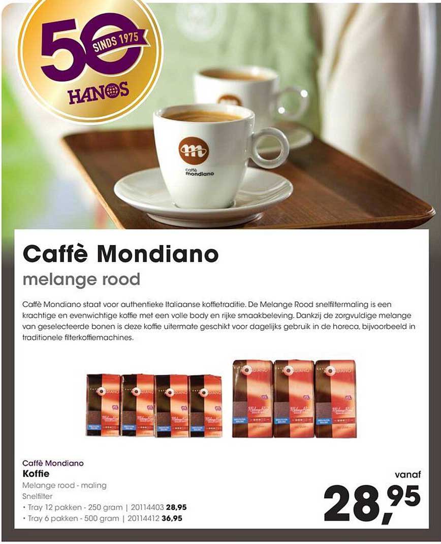 Caffè Mondiano melange rood