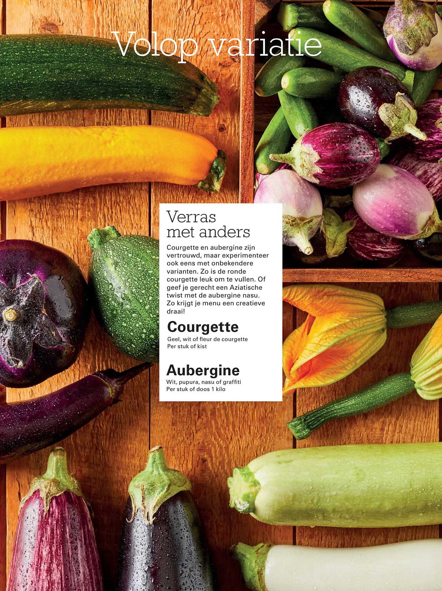 Courgette en Aubergine