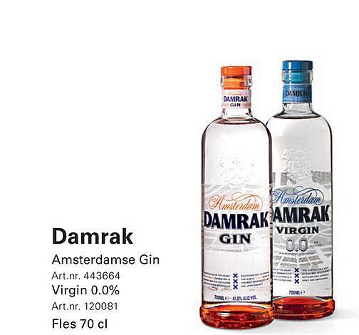 Damrak Amsterdamse Gin en Virgin 0.0%
