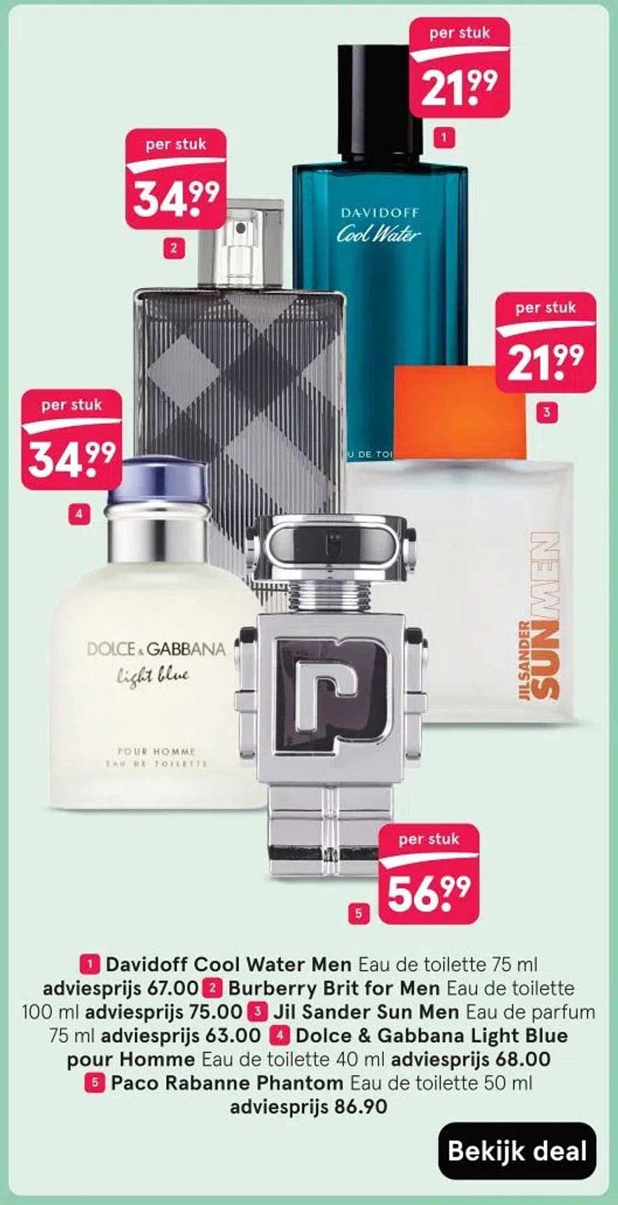 Davidoff Cool Water Men Eau de Toilette 75 ml