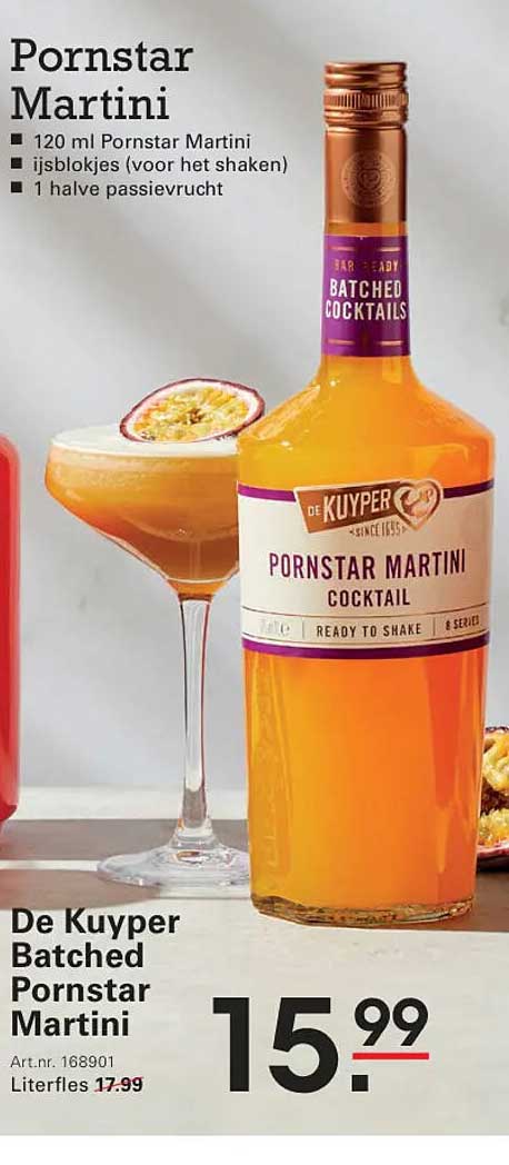 De Kuyper Batched Pornstar Martini